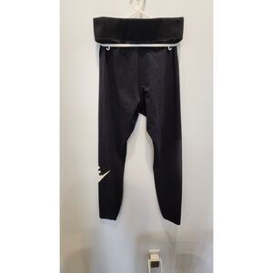 Nike Sportswear Essential High-Waisted Logo Leggings - Black - Women's Medium